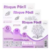 Risque Fácil Márcia Caires Decorart Coleção Flores II