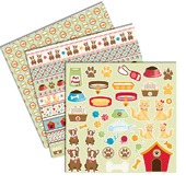 Papel P/Scrapbook Mini Básico Toke e Crie 30,5x30,5cm 1 unidade