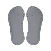 Sola para Chinelo EVA Infantil 8mm com Palmilha Veriline Cinza Par