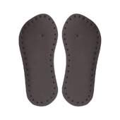 Sola para Chinelo EVA Infantil 8mm com Palmilha Veriline Marrom Par