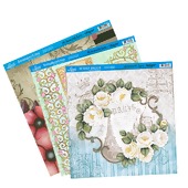 Papel p/Scrapbook Folha Simples Litoarte Ref. SS 30,5 x 30,5 cm - 1 unidade