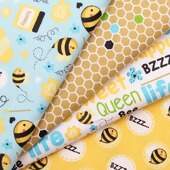 Tecido Patchwork Fabricart Coleção Honey Bee 0,48x1,46mts