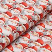 Tecido Patchwork Digital Fabricart Natal DN161 Papai Noel 0,48x1,50mts
