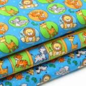 Tecido Patchwork Fabricart Coleção Safari Colorido 0,48x1,46mts FL