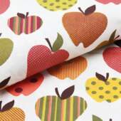 Tecido Patchwork Eva e Eva Coleção Maçãs Divertidas 0,48x1,46mts FL