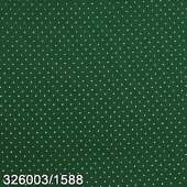 Tecido Patchwork Círculo Ref 326003 Cor 1588 Verde Musgo/Poá Branco 0,48x1,46mts