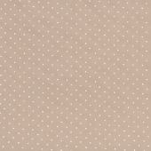 Tecido Patchwork Círculo Ref 326003 Cor 1605 Bege Claro/Poá Branco 0,48x1,46 mts