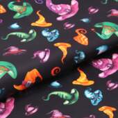 Tecido Patchwork Digital Circulo 491470 2933 Halloween 0,48x1,46mts