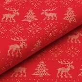 Tecido Patchwork Circulo Natal 403084-2526 Renas 0,48x1,50mts FL