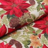 Tecido Patchwork Circulo Natal 438480 2645 Mix Flor Natal 0,48x1,10mts FL