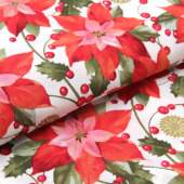 Tecido Patchwork Circulo Natal 438480 2648 Flor Natal 0,48x1,50mts