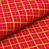 Tecido Patchwork Circulo Natal 440612 2655 Xadrez Vermelho 0,48x1,50mts
