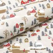 Tecido Patchwork Circulo Natal 440612 2661 Cidade Natal 0,48x1,50mts