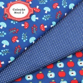 Tecido Patchwork Fabricart Coleção Maçã 2 0,48x1,46mts