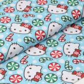 Tecido Patchwork Digital Circulo Natal 2857 Hello Kitty 0,48x1,50mts