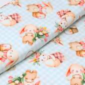 Tecido Patchwork Digital Páscoa Circulo 493309 2971 0,48x1,50mts