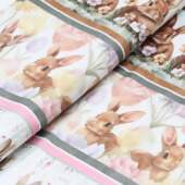 Tecido Patchwork Digital Páscoa Circulo 493309 2982 Barrado 0,58x1,50mts