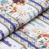 Tecido Patchwork Digital Eva e Eva Barrado 916706 Frases Bíblicas 0,54x1,50mts