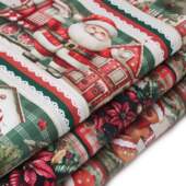 Tecido Patchwork Digital Eva e Eva Coleção Natal no Bosque