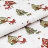 Tecido Patchwork Digital Fuxicos NAT101 Vila de Natal 0,48x1,46mts