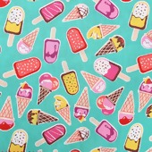 Tecido Patchwork Dohler 23135-5501 Sorvetes 0,48x1,50mts