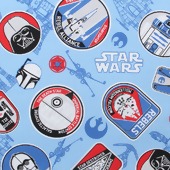 Tecido Patchwork Dohler 23312 Star Wars 0,48x1,50mts