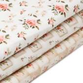 Tecido Patchwork Digital Fabricart Coleção Blush Memories 0,48x1,46mts