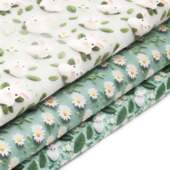 Tecido Patchwork Digital Fabricart Coleção Páscoa Daisy 0,48x1,50mts