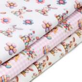 Tecido Patchwork Digital Fabricart Coleção Páscoa Patch 0,48x1,50mts