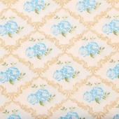 Tecido Patchwork Fabricart T03520 Damask Azul 0,48x1,46mts FL