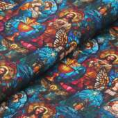 Tecido Patchwork Digital Circulo Natal 485772 2870 Religioso 0,48x1,50mts