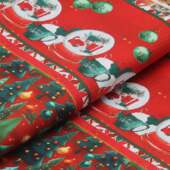 Tecido Patchwork Digital Circulo Natal 485896 2875 Barrado 0,58x1,50mts