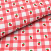 Tecido Patchwork Peripan 9050-V518 Xadrez Morangos 0,48x1,50mts