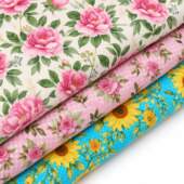 Tecido Patchwork Peripan Coleção Floral 0,48x1,50mts