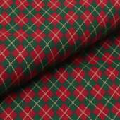 Tecido Patchwork Peripan Natal 3078-V005 Losangos 0,48x1,50mts