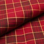 Tecido Patchwork Peripan Natal 3082-V04 Xadrez Vermelho 0,48x1,50mts