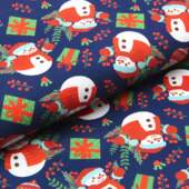 Tecido Patchwork Peripan Natal 7196-V02 Boneco de Neve 0,48x1,50mts