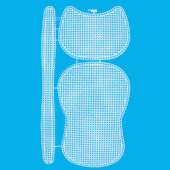 Tela de Plástico para Bolsa Circulo 488119-10 42x19cm 3 Und
