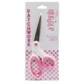 Tesoura Para Patchwork Arte Punto Branca-Rosa 21cm