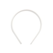 Tiara de Plástico para Montagem Branca com 12 Und