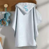 Toalha De Banho com Capuz para Pintar Baby Star 90x70cm 
