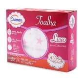 Toalha Fralda Cremer Luxo Estampada Menina 70x120cm c/3und
