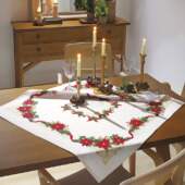 Toalha de Mesa Athenas Quadrada Dohler Natal 105 78x78cm