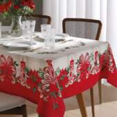 Toalha de Mesa Athenas Quadrada Dohler Natal 120 1,40x1,40mts