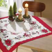 Toalha de Mesa Athenas Quadrada Dohler Natal 119 78x78cm