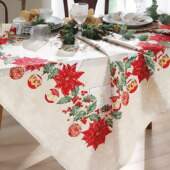 Toalha de Mesa Athenas Retangular Dohler Natal 108 1,60x2,50mts