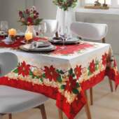 Toalha de Mesa Athenas Retangular Dohler Natal 110 1,40x2,10mts FL