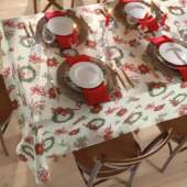 Toalha de Mesa Celebra Retangular Dohler Natal 121 1,60x2,40mts