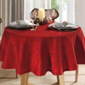Toalha de Mesa Jacquard Requinte II Redonda Dohler TJ-6205 1,60mts