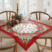Toalha de Mesa Renova Quadrada Dohler Natal 114 78x78cm FL